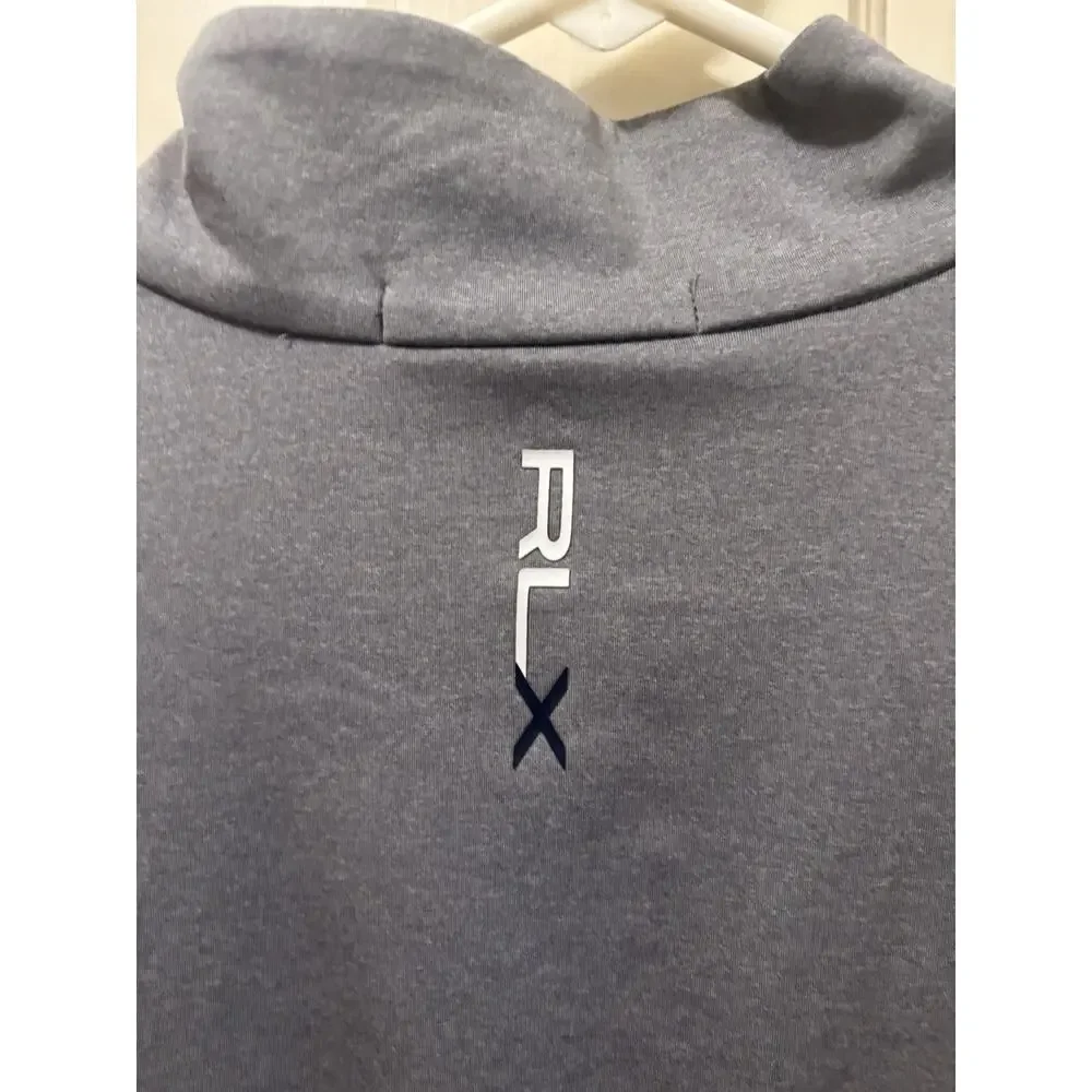 RLX Ralph Lauren XXL Gray Quarter‎ Zip Pullover Whistling Straits PGA Champ 2015